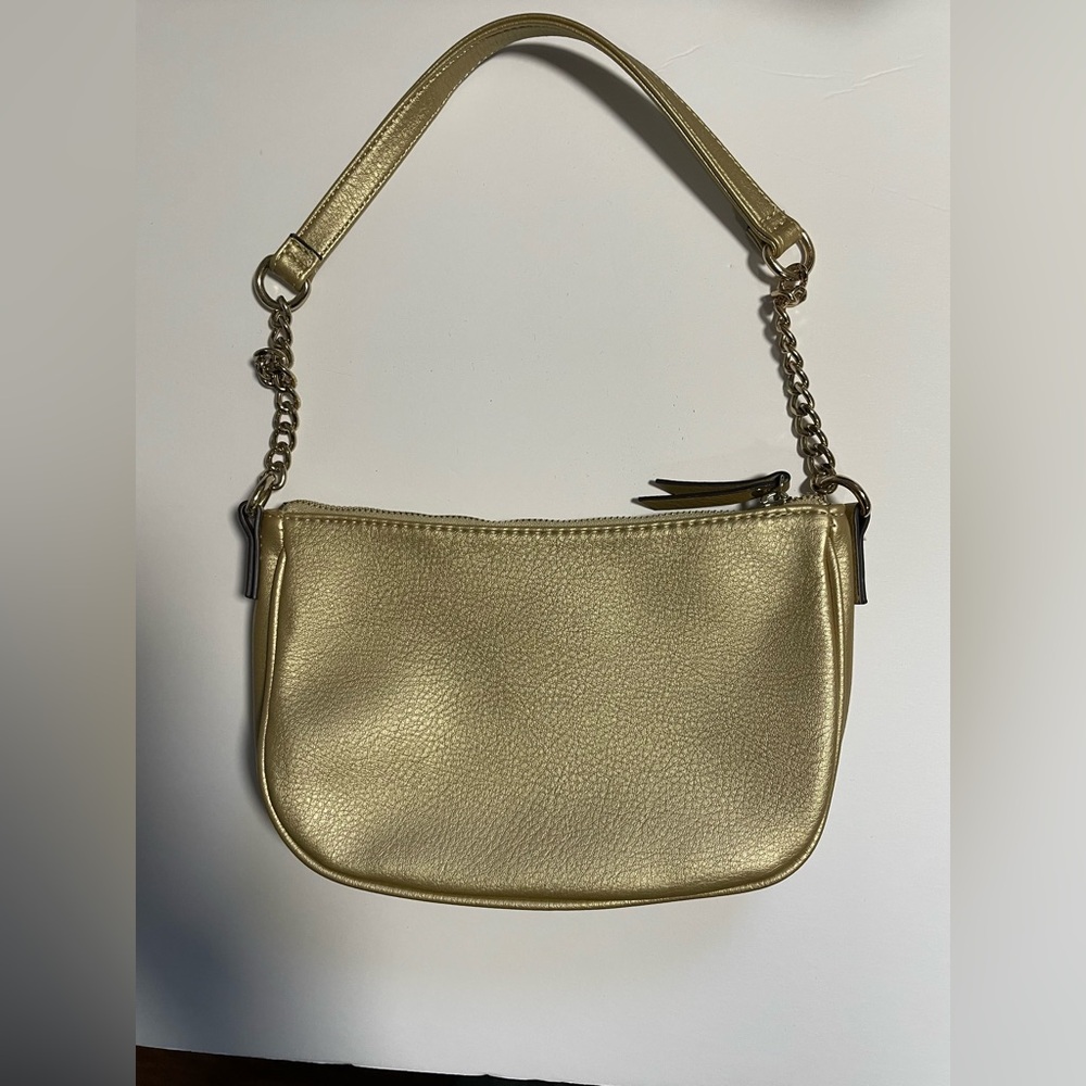 Elegant Gold Women's Shoulder Bag